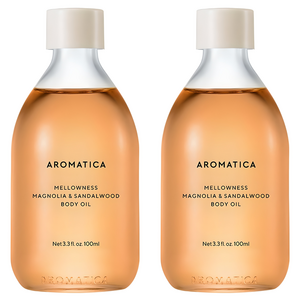 아로마티카 멜로우니스 바디오일 매그놀리아 & 샌달우드향, 100ml, 2개