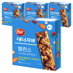 포스트 에너지바 밸런스 3p, 150g, 4개