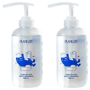 FRANKLIIN 바스 앤 샴푸, 500ml, 2개