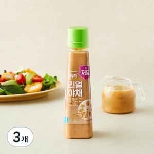 풀무원 저당 리얼야채 참깨연근 드레싱, 230g, 3개