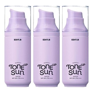 에딧비 선데이 톤업 선 세럼 SPF50+ PA++++, 55ml, 3개
