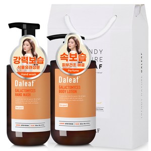 달리프 베러 퍼퓸 바디로션 러브피치향 500ml + 핸드워시 러브피치향 500ml 기프트 세트, 1세트