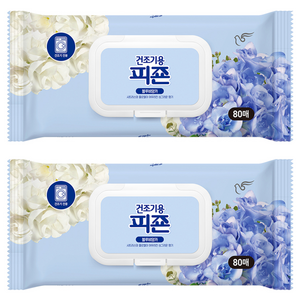 피죤 건조기용 오리지널 섬유유연제 블루비앙카 본품, 80개입, 2개