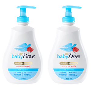 베이비도브 유아용 바디워시 리치모이스처 베이비향, 400ml, 2개