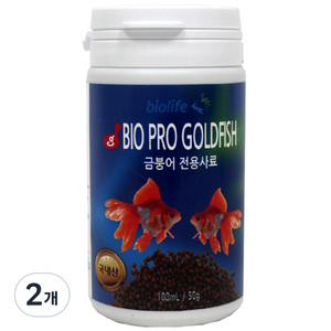 바이오라이프 금붕어 전용사료, 2개, 50g