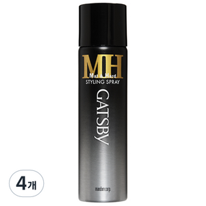 갸스비 스타일링 스프레이 매트 & 하드 핸디, 65ml, 4개
