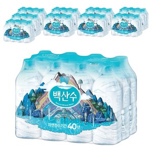 백산수 생수 무라벨, 1L, 120개