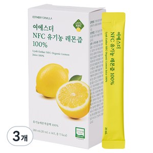 에스더포뮬러 여에스더 NFC 유기농 레몬즙 100%, 3개, 14회분