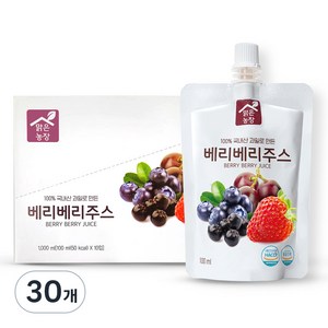 맑은농장 베리베리주스, 100ml, 30개