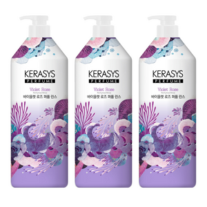 케라시스 퍼퓸 린스 바이올렛 로즈, 1L, 3개