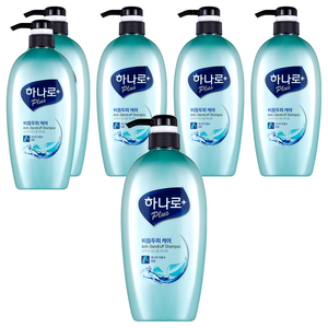 애경하나로 플러스 비듬두피 케어 샴푸, 680ml, 6개