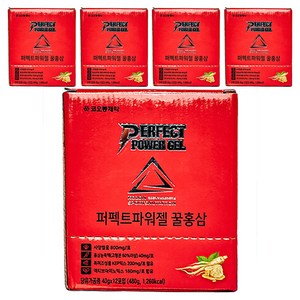 코오롱제약 NEW 퍼펙트파워젤 꿀홍삼 12p, 5개