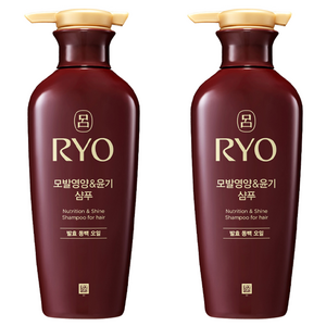 려 모발영양&윤기 샴푸 발효 동백 오일, 400ml, 2개