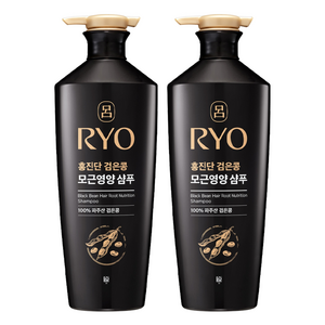 려 홍진단 검은콩 모근영양 샴푸 화이트 플로럴향, 820ml, 2개