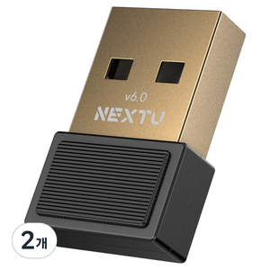 넥스트유 블루넥스 USB 블루투스 동글 6.0 무선 어댑터, 블랙, 2개, 609BT