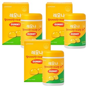 레모나 멀티비타민 미네랄 구미, 60정, 3개