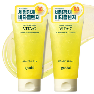 구달 청귤 비타C 토닝 세럼 클렌저, 2개, 160ml