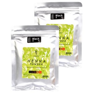 코겐 헤나파우더 염색약 100g, 블랙, 2개