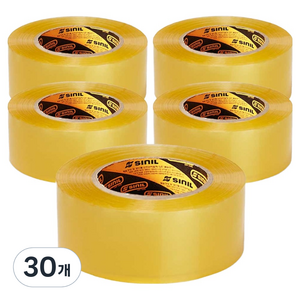 신일테이프 OPP 박스테이프 48mm x 80m, 투명, 30개