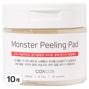 코아코스 몬스터 필링패드 200ml, 70개입, 10개