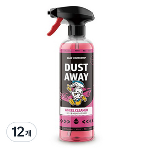 글로스브로 더스트어웨이 휠클리너, 500ml, 12개