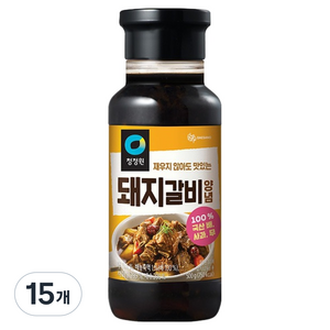청정원 전통 돼지갈비양념, 500g, 15개