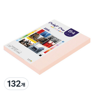종이문화 프린트 프로 두꺼운 칼라 복사지 No 22 라이트핑크 205g, 132개, B4
