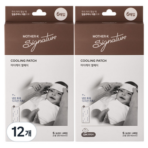 마더케이 영유아용 열패치, 6매입, 12개