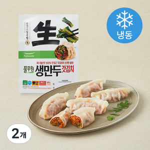 풀무원 생만두 갓김치 (냉동), 400g, 2개