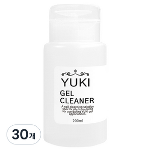 유키 펌프형 퓨어 젤 클리너, 30개, 200ml