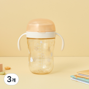 모던하우스 PPSU 360 흘림 방지 자기 주도컵, 300ml, 3개, 토끼