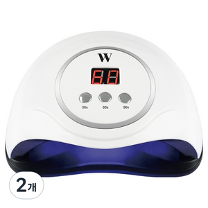 위드샨 프로 라이트 48W UV / LED 전문가용 젤네일 램프, 2개, 화이트