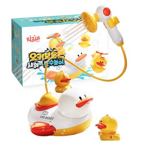 키저스 오키보트 샤워기 분수놀이 목욕놀이완구, 혼합색상, 1세트