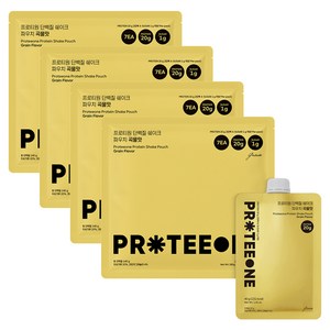 프로티원 단백질 쉐이크 파우치 곡물맛 7p, 280g, 4박스