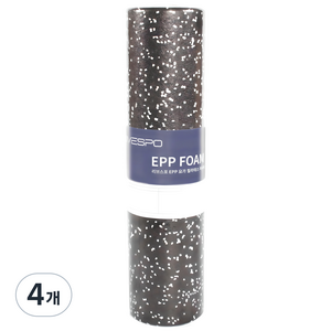 리브스포 EPP 요가 필라테스 마사지 스트레칭 폼롤러, 블랙화이트, 4개