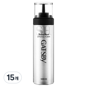 갸스비 스타일링 폼 슈퍼하드, 185g, 15개