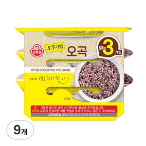 맛있는 오뚜기밥 오곡, 210g, 9개