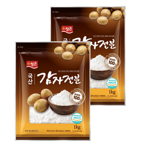 청은에프엔비 국산 감자전분, 1kg, 2개