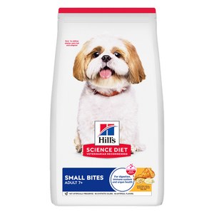 힐스 어덜트 7+ 스몰 바이트 강아지사료, 피부/피모, 2kg, 1개