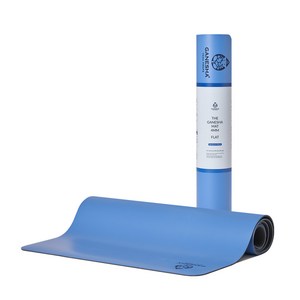 가네샤요가프랍스 요가 매트 플랫 4mm, SantoriniBlue, 1개
