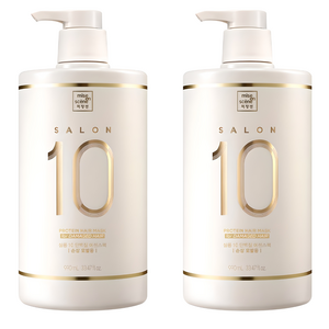 미쟝센 살롱10 단백질 에센스 헤어팩 손상 모발용, 990ml, 2개
