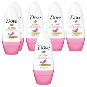 도브 석류 앤 레몬 버베나 향 데오드란트 롤온, 40ml, 6개