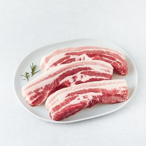 보리 먹인 돼지 캐나다산 삼겹살 에어프라이어용 (냉장), 1kg, 1개