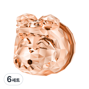 벨르아망 짱구는못말려 초코비 공룡짱구 차량용방향제, 6세트, 로즈골드 블랙체리