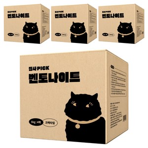 네네린도 집사픽 응고형 벤토나이트 고양이 모래, 5kg, 16개, 무향