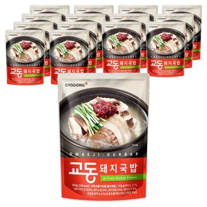 교동식품 부산식 돼지국밥, 500g, 15개