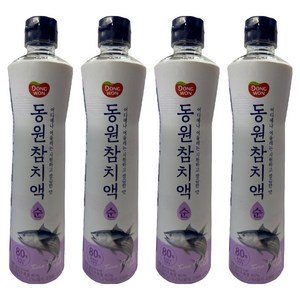 동원 참치액 순, 900g, 4개