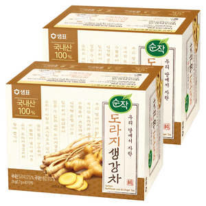 순작 도라지 생강차 티백, 700mg, 40개입, 2개