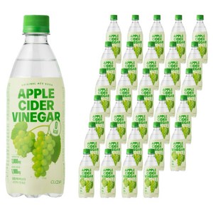 클룹 애사비소다 샤인머스캣 제로 탄산음료, 500ml, 30개