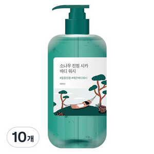 라운드랩 소나무 진정 시카 바디 워시, 400ml, 10개